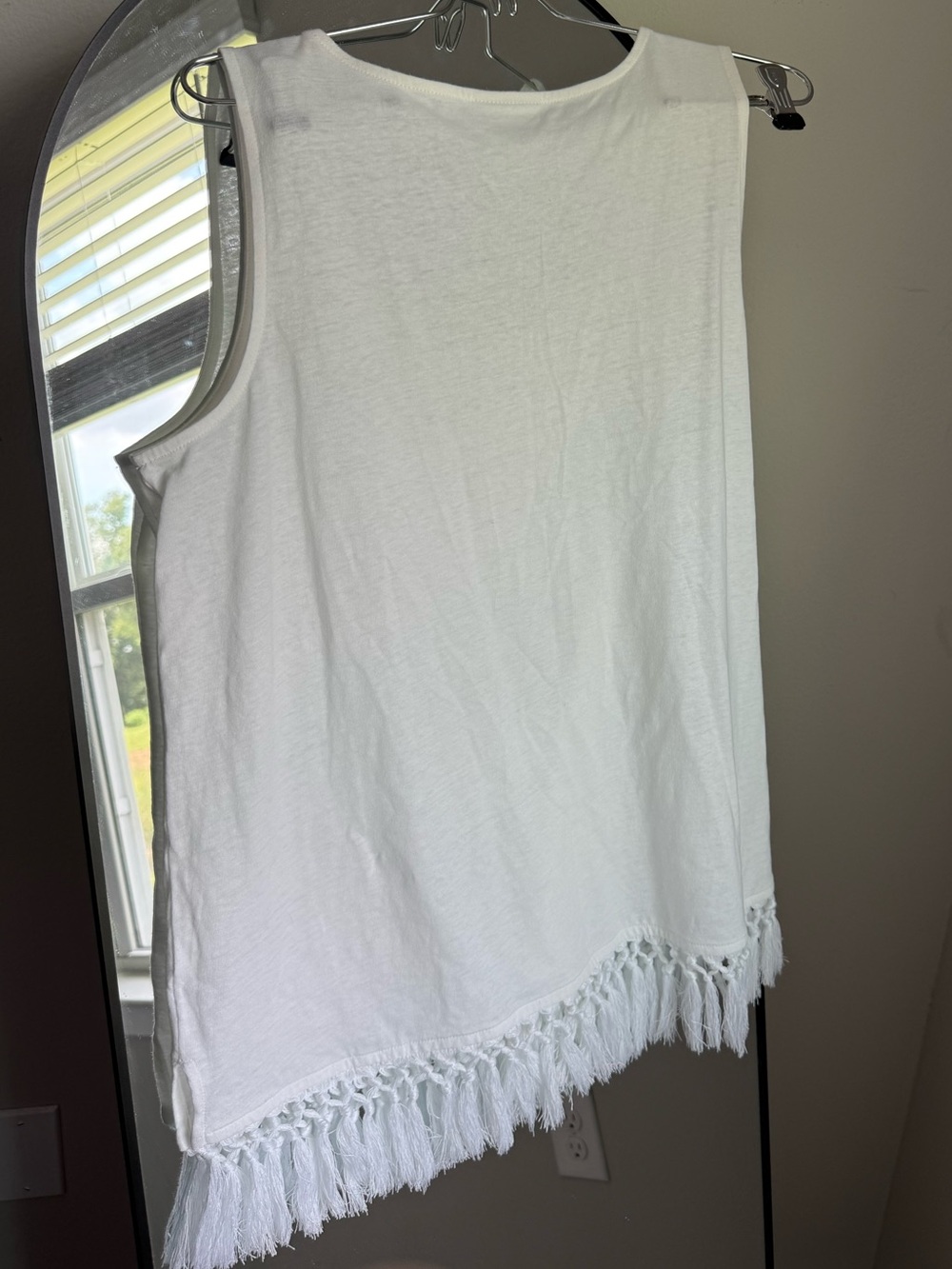 J Jill linen cotton blend white tank Large - Picture 6 of 6
